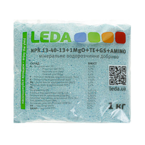 Добриво Леда | Leda NPK 13-40-13 +1MgO+TE+GS+AMINO 1 кг